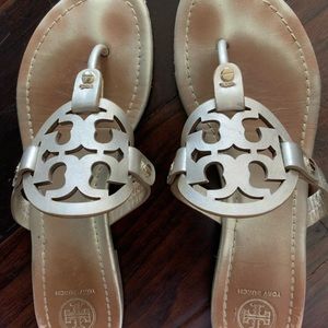 Tory Burch Miller Sandal - Metallic Gold